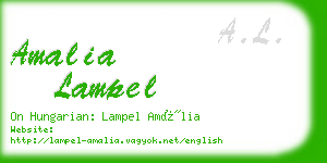 amalia lampel business card